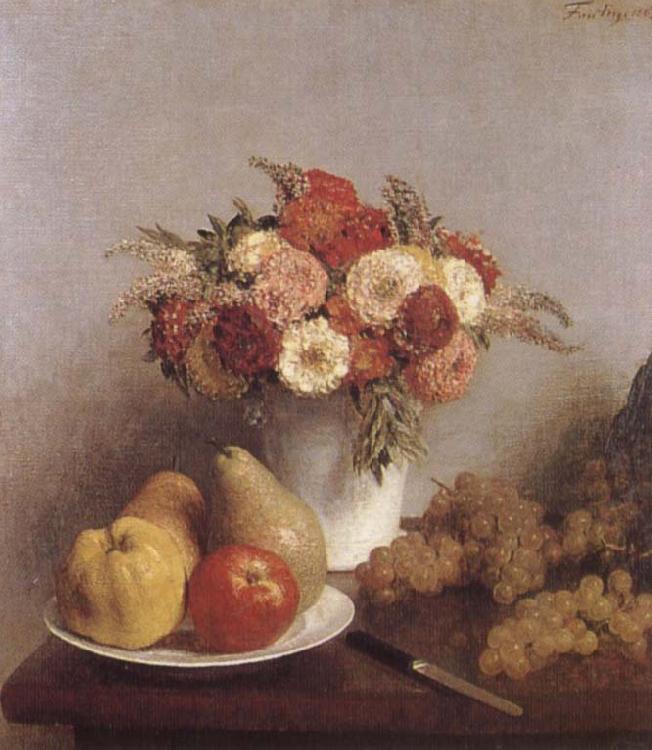 Henri Fantin-Latour Flowers and fruit oil painting image
